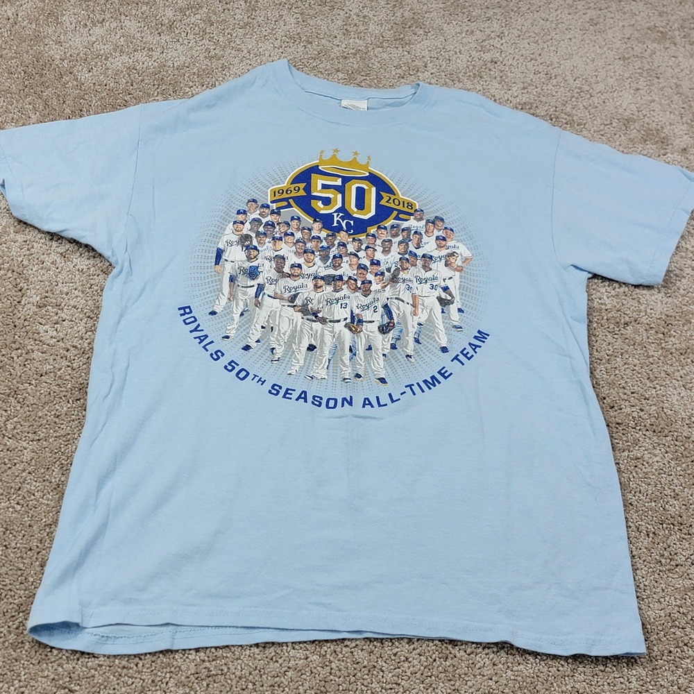 Gildan Kansas City Royals 50th Season All-Time Team T-Shirt Medium